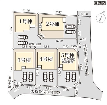 盛岡市南仙北3丁目の区画図
