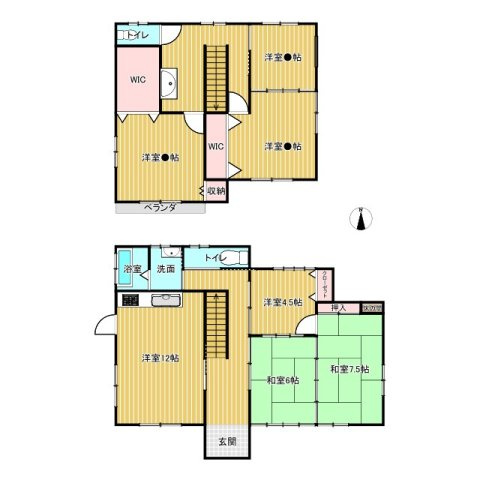 結城市結城中古戸建の間取り