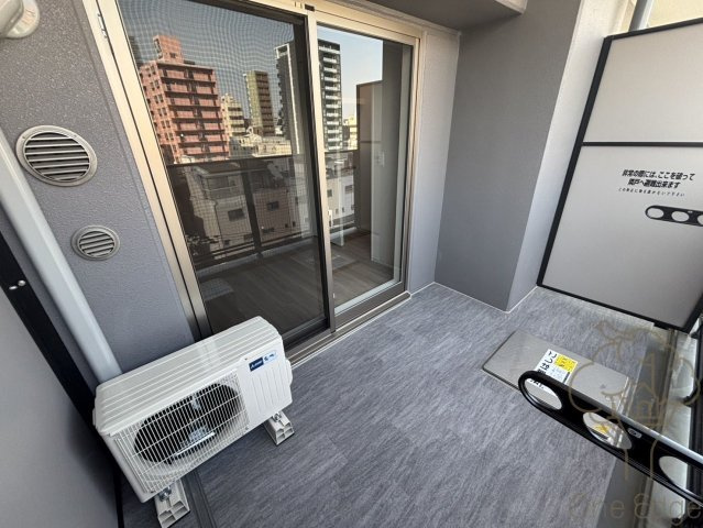 アーバネックス中崎町IIのバルコニー