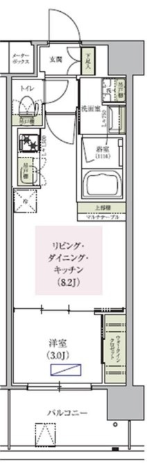アーバネックス中崎町IIの間取り