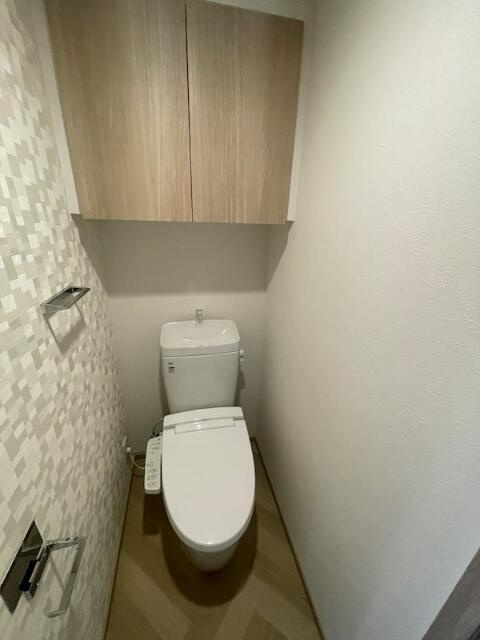 ハーモニーレジデンス東新宿のトイレ|落ち着いた色調のトイレです