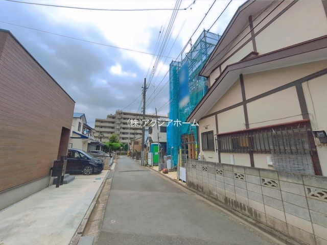所沢市けやき台1丁目・全2棟　新築一戸建　1号棟　～3階建～の前面道路含む現地写真|現地写真（2026年7月28日撮影）