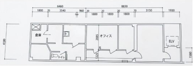 【区画図】 | 六本木駅徒歩1分 パワーハウス六本木2階 21.02坪