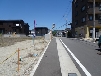 【前面道路含む現地写真】 | 川西市東畦野6丁目2　建築条件無土地