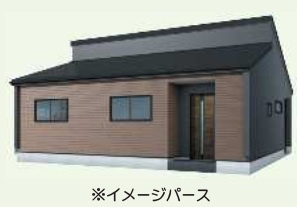 【外観】 | 古河中田第4　2号棟 | 平屋が魅力的な物件です☆
完成予想パース（同社施工完成物件・モデルハウスがご見学いただけます）