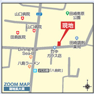 ブルーミングガーデン／西区田崎1丁目／1号棟の地図
