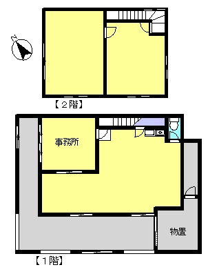 牛久町　6号沿い　店舗・事務所の間取り|建物間取り図