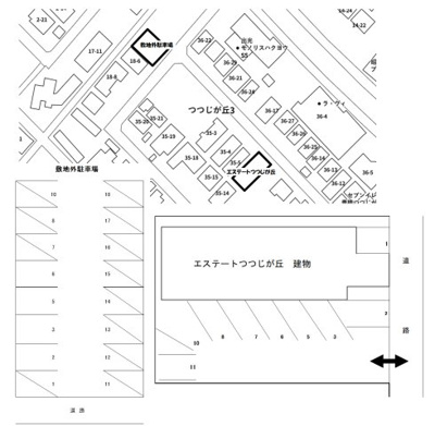 【区画図】 | エステートつつじが丘
