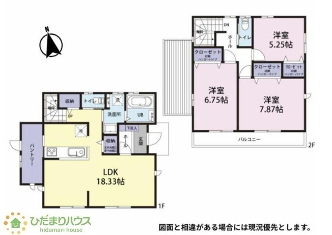 【間取り】 | 結城市大字山川新宿　中古戸建 | パントリー完備で散らかりがちなキッチン回りもラクラクお片付けできちゃいます！