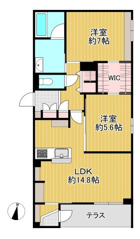 プルメリアの間取り