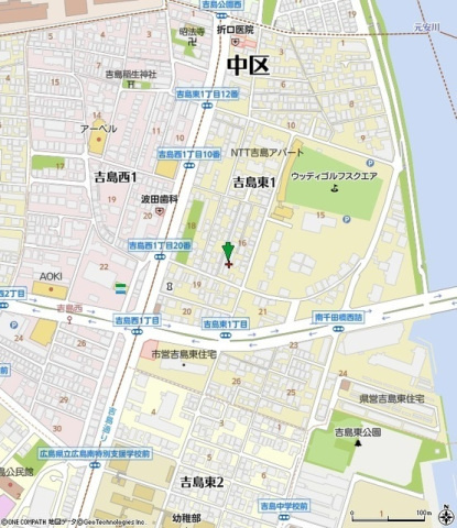 ８７ｇ Ｗｏｈ 吉島東の地図