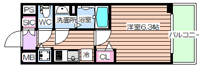 【間取り】 | ララプレイス新大阪LD