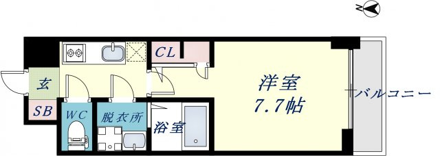 S-RESIDENCE高井田Centralの間取り
