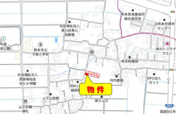 よかタウン／西区中島町5期／１１号棟の地図