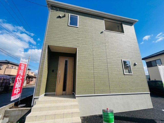 【Cradle Garden】　古河市駒羽根　第２　全1邸の外観|全居室南向き！
家事の負担を減らす『水廻り集中』設計のお家です♪
2026年8月撮影