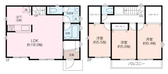 全室南東向きで日当たり良好！2つのウォークインクローゼットがある3LDK