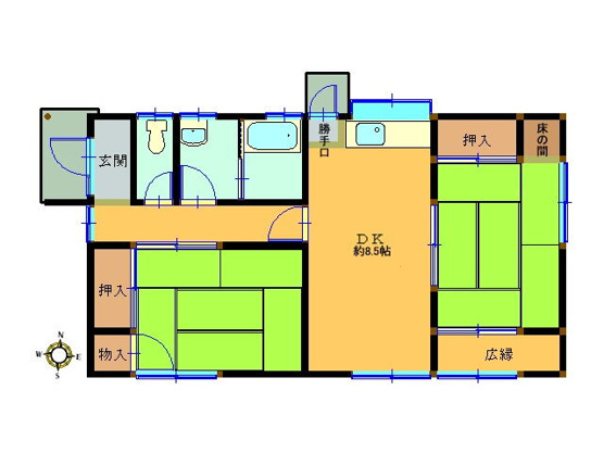 【間取り】 | 大室高原別荘地　戸建