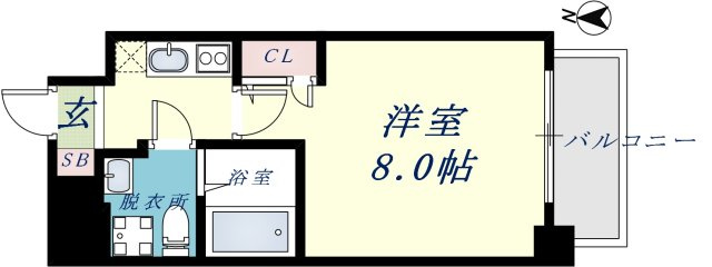 TLRレジデンス高井田の間取り