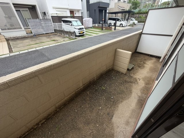 山本マンションのバルコニー