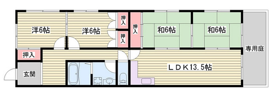 山本マンションの間取り
