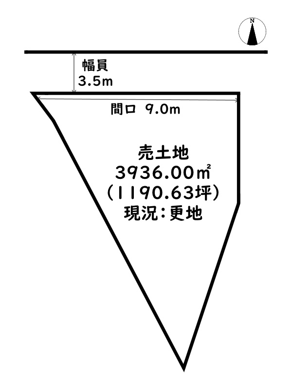 たつの市新宮町上莇原/売土地の土地図