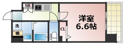 【間取り】 | ワールドアイ大阪城EASTⅡ　仲介手数料無料