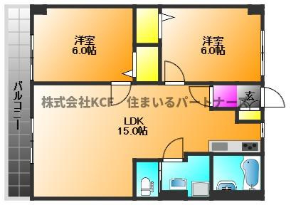 組坂ビルNo8の間取り