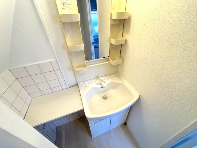 山中田貸家の洗面所