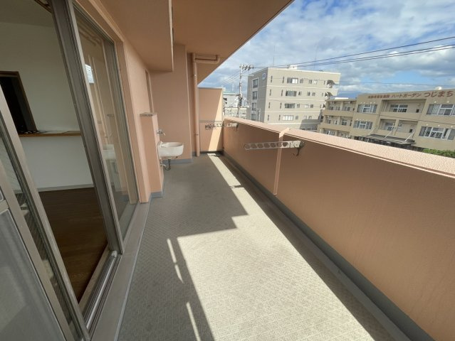 ダイアパレス松山駅西のバルコニー