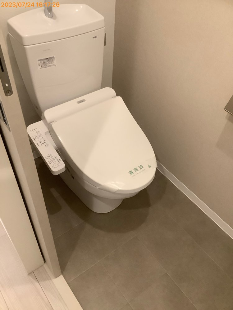 新品家具付きマンション西中洲8(KaGood福岡)のトイレ