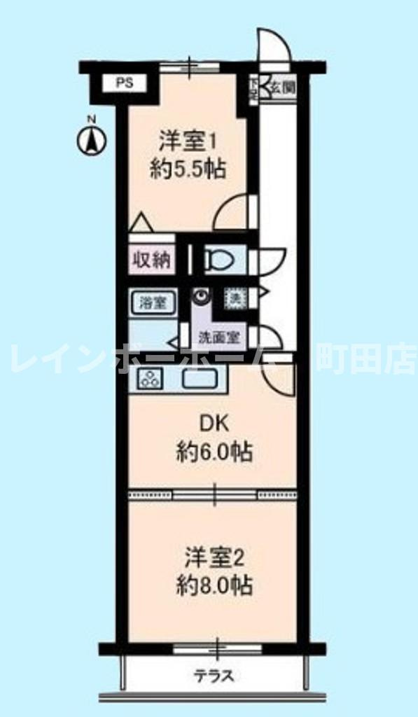 クリオ辻堂参番館※初期費用分割後払いサービス利用可能物件の間取り