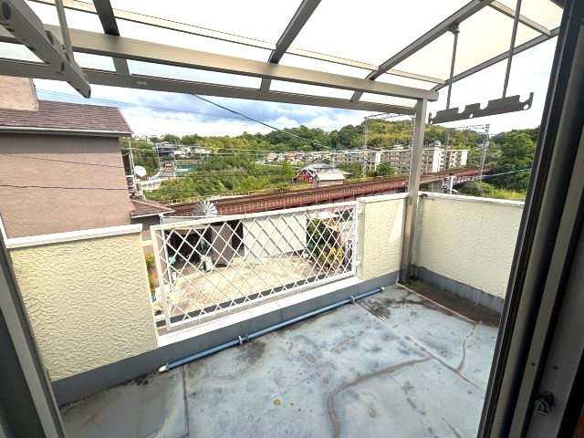 上田町戸建てのバルコニー
