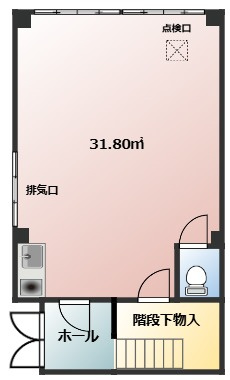 【間取り】 | ヴィラローザ1階店舗
