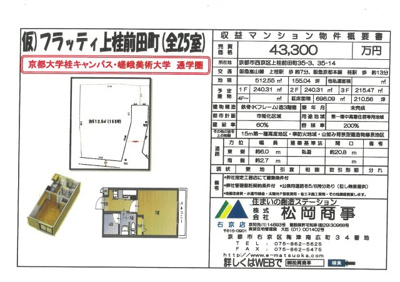 【地図】 | 仮）フラッティ上桂前田町
