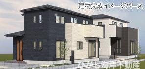 平塚市上平塚　新築戸建　全3棟の外観パース|イメージパスですので実際のものと多少異なります　
