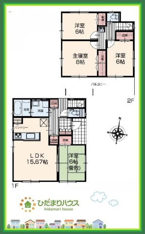 いろどりアイタウン日立市西成沢町　新築戸建　12号棟の間取り|15.6帖の広～いリビングは、ゆったりとした家族だんらんの時間を過ごせます(^^)/