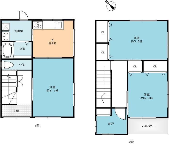 篠原本町戸建の間取り