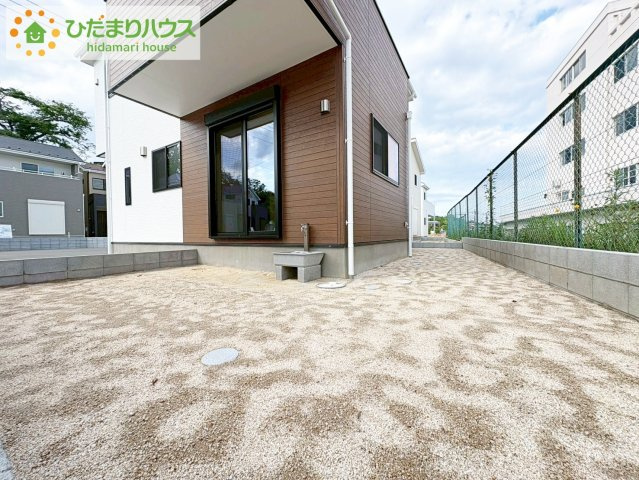 いろどりアイタウン日立市西成沢町　新築戸建　7号棟の庭|家族みんなで広～いお庭でバーベキューが楽しめます(^^♪