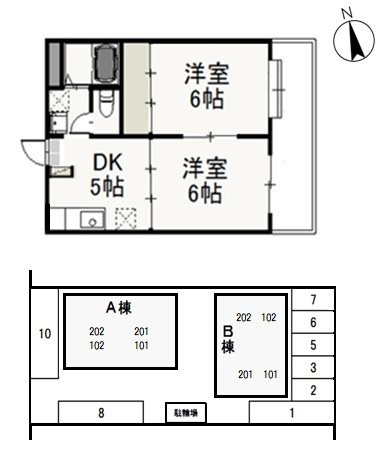 ベル・エポック　Bの間取り