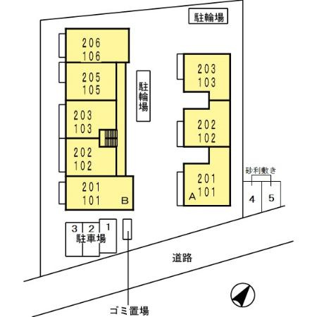 エスポワール　Ａの区画図