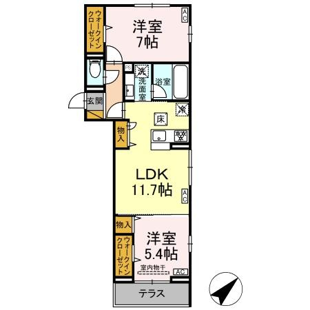 フレアⅡの間取り