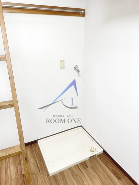 第一斉藤コーポの設備|洗濯機置き場です。