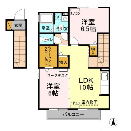 グリーンヴィラ カラビナ Rの間取り