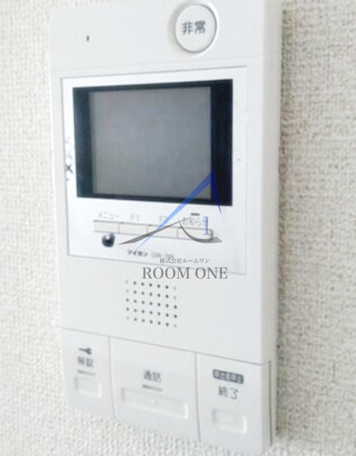 ソレイユ大原のセキュリティ|モニター付きインターホンです。