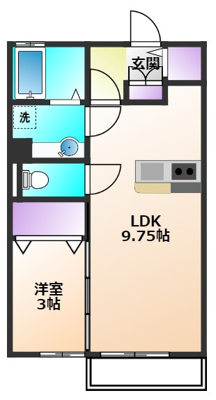 サンクレアⅠ棟の間取り