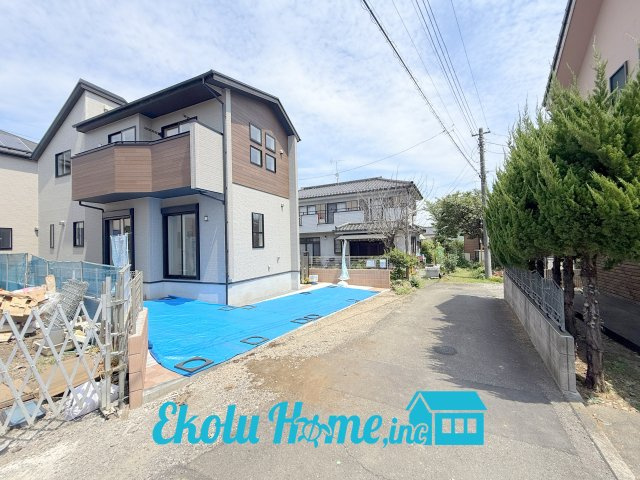 新築戸建て　あきる野市平沢　全2棟　2号棟の前面道路含む現地写真|2026年8月撮影