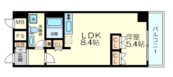 南堀江アパートメントシエロ
