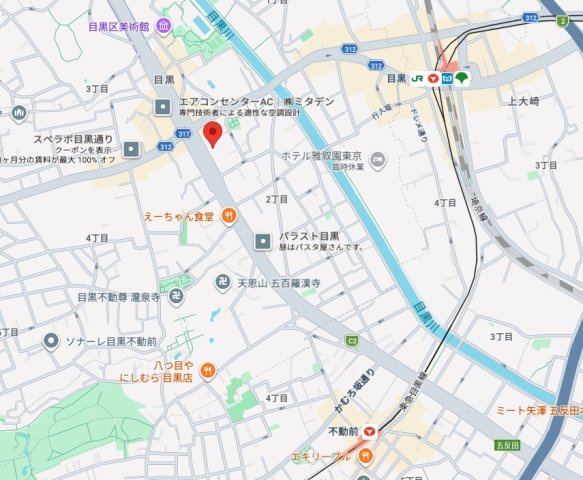 ★仲介手数料無料★目黒グリーンコープ（の地図