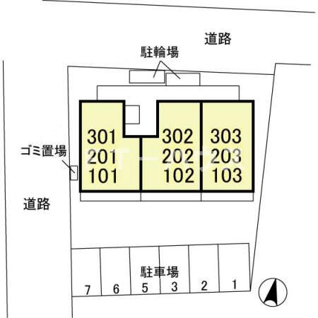 サニーウェルの区画図
