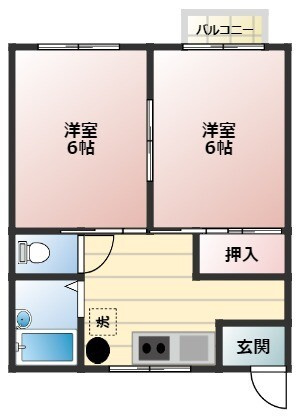 ハイツイトウの間取り